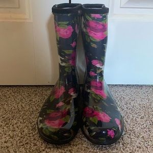 Sloggers Flower Print Rain/Garden Boots